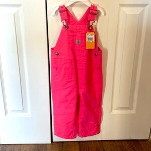 Toddler girls carhartt overalls